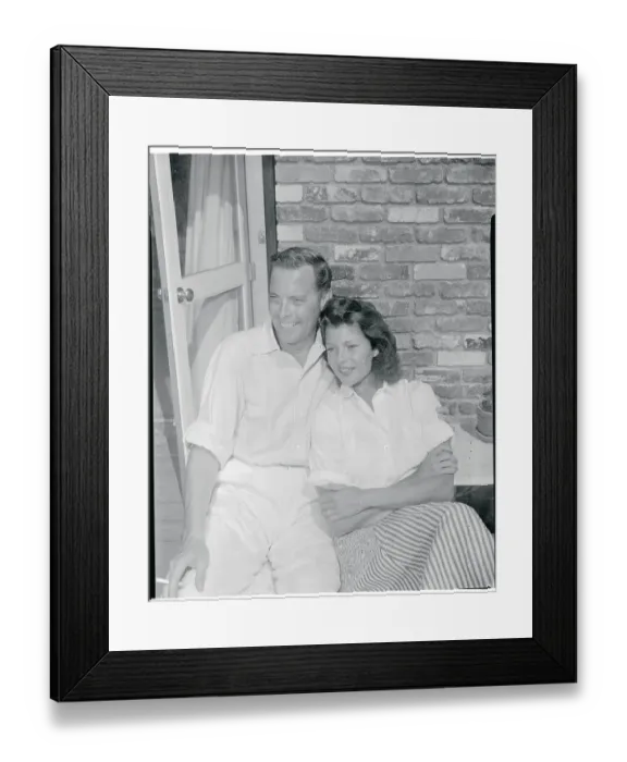 Framed Print : Portrait of a Happy Couple Framed Print : Portrait of a Happy Couple