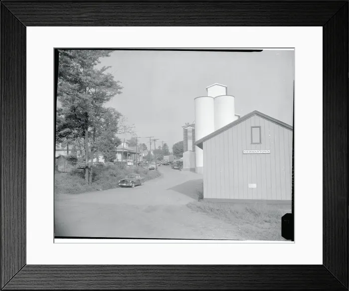 Framed Print : Town Road. (Original Caption). The AEC Moves to the Country Framed Print : Town Road. (Original Caption). The AEC Moves to the Country