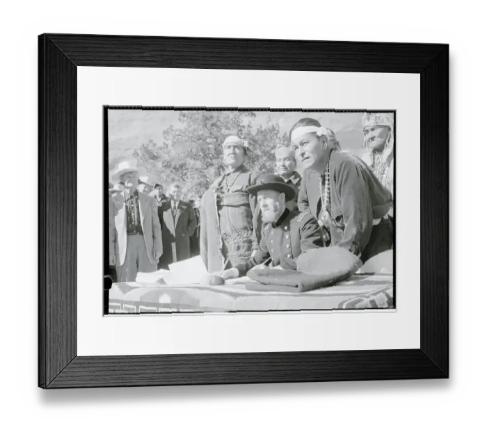 Framed Print : Acting Our of Agreement Between Kit Carson and Native Americans