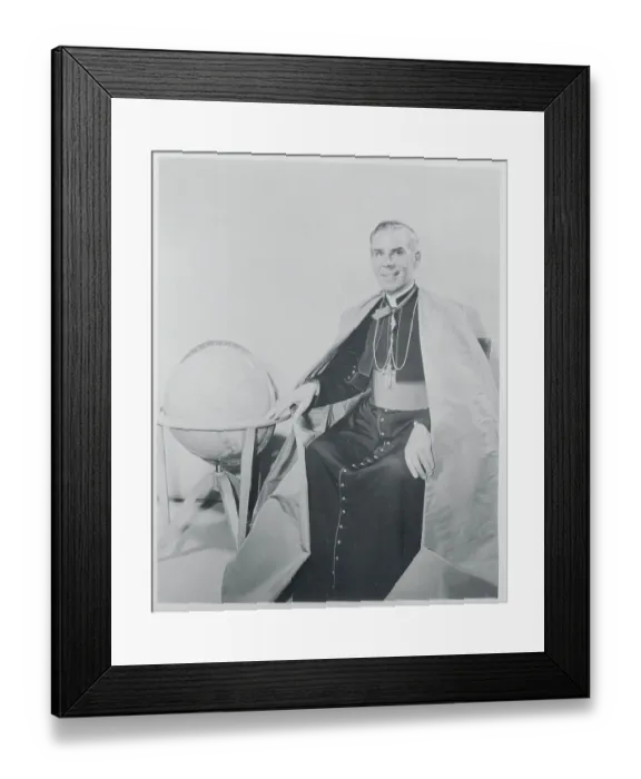 Framed Print : Portrait of Fulton Sheen Framed Print : Portrait of Fulton Sheen