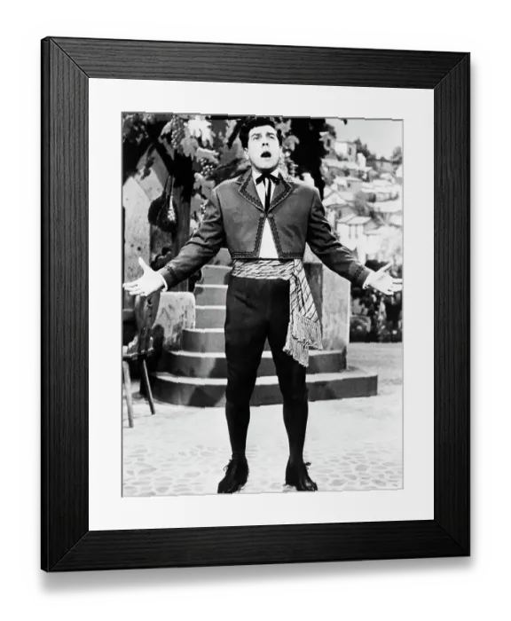Framed Print : Mario Lanza Sings the Role of Figaro Framed Print : Mario Lanza Sings the Role of Figaro