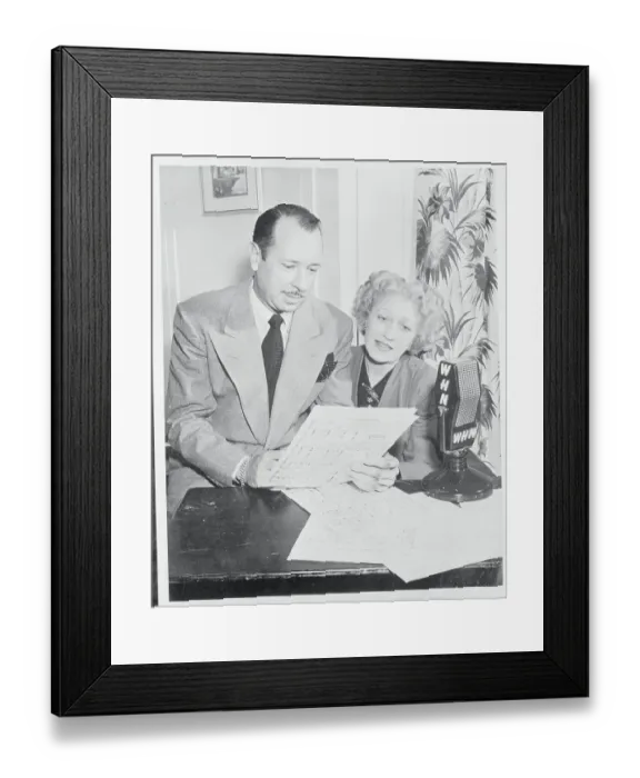 Framed Print : Ruth Etting with Myrl Alderman Framed Print : Ruth Etting with Myrl Alderman