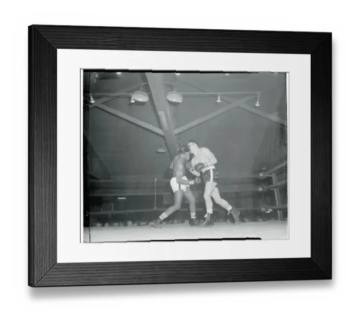 Framed Print : Gene Fullmer Boxing Against Gil Turner Framed Print : Gene Fullmer Boxing Against Gil Turner