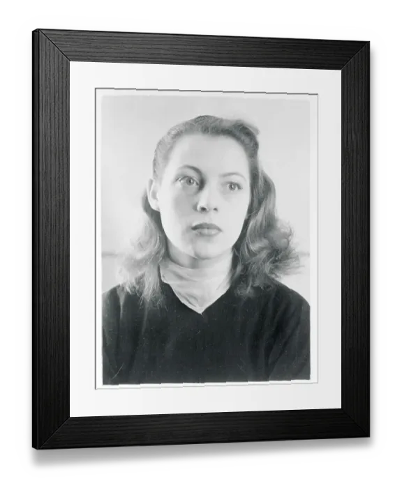 Framed Print : Portrait of Veronique Passani Framed Print : Portrait of Veronique Passani