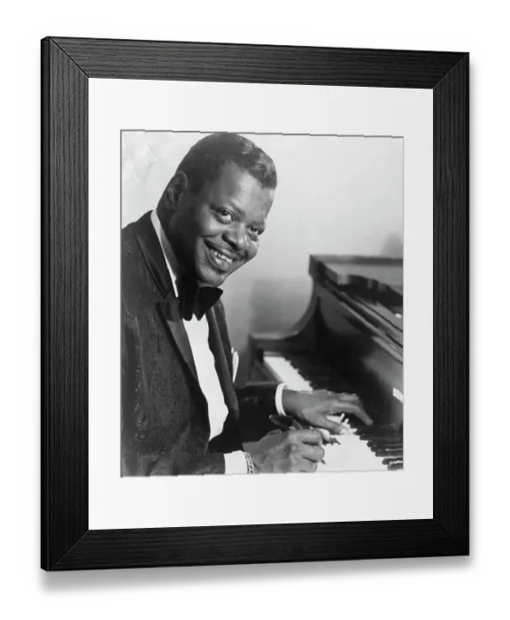 Framed Print : Oscar Peterson at Piano Framed Print : Oscar Peterson at Piano