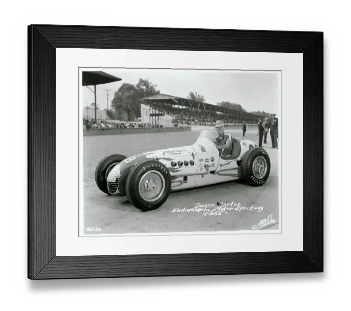 Framed Print : Duane Carter in Car at Indianapolis Motor Speedway Framed Print : Duane Carter in Car at Indianapolis Motor Speedway