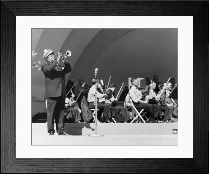 Framed Print : Louis Armstrong and His Band Framed Print : Louis Armstrong and His Band