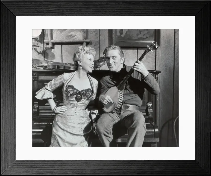 Framed Print : Kirk Douglas and Claire Trevor at Bar Piano Scene in Man Without A Star Framed Print : Kirk Douglas and Claire Trevor at Bar Piano Scene in Man Without A Star