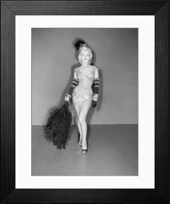 Framed Print : Marilyn Monroe Wearing Costume Made of Jewelry Framed Print : Marilyn Monroe Wearing Costume Made of Jewelry