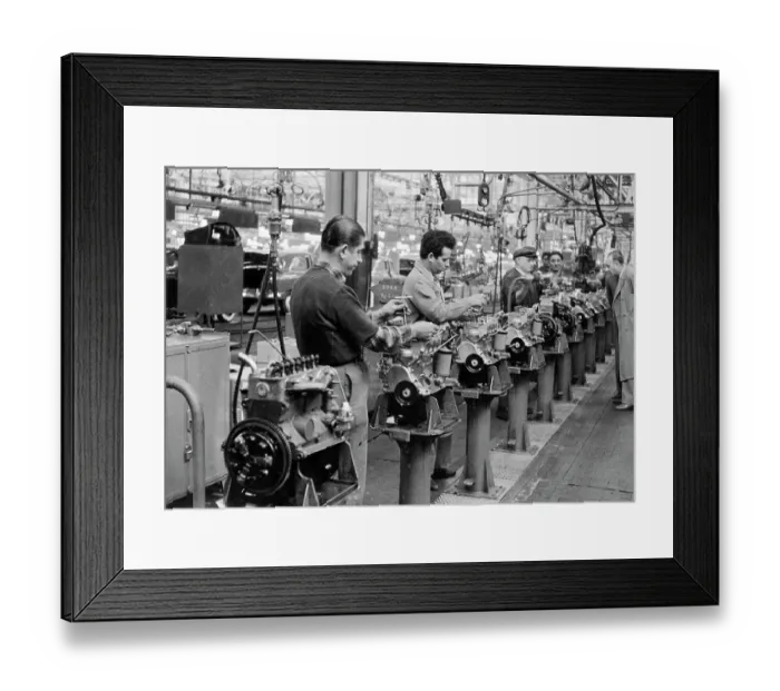 Framed Print : Auto Factory Assembly Line Framed Print : Auto Factory Assembly Line