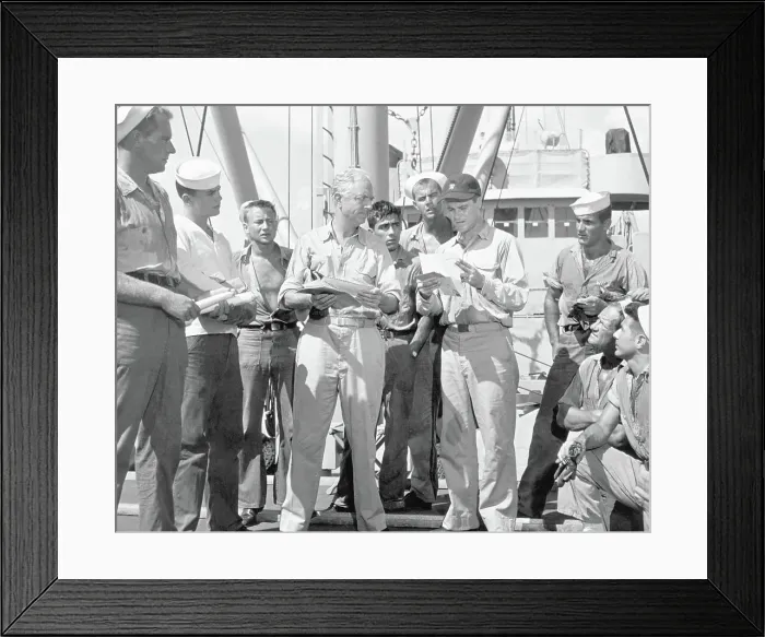 Framed Print : Jack Lemmon and William Powell in Mr. Roberts Framed Print : Jack Lemmon and William Powell in Mr. Roberts