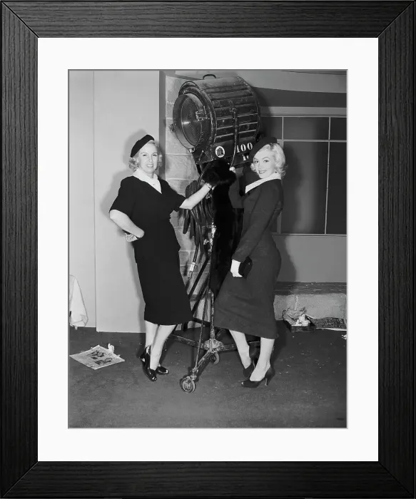 Framed Print : Marilyn Monroe and Irene Crosby