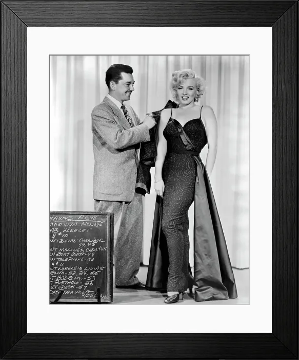 Framed Print : Marilyn Monroe and Travilla Standing Together Framed Print : Marilyn Monroe and Travilla Standing Together