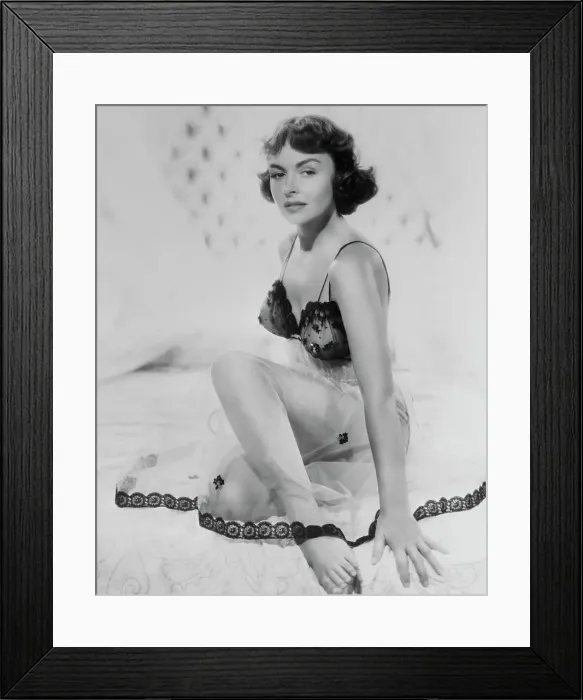 Framed Print : Donna Reed Wearing Negligee Framed Print : Donna Reed Wearing Negligee