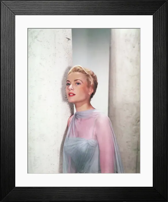 Framed Print : Grace Kelly Wearing Gown by Edith Head Framed Print : Grace Kelly Wearing Gown by Edith Head