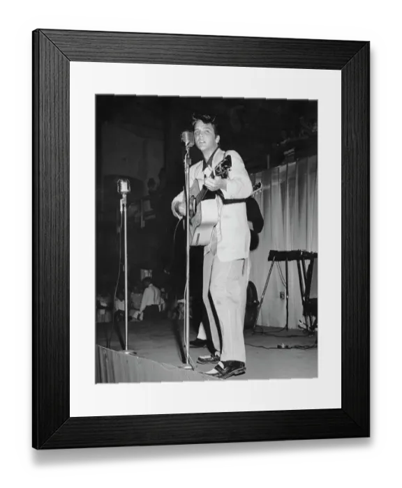 Framed Print : Elvis Presley Singing