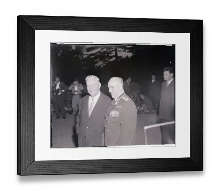 Framed Print : Nikolai Bulganin with Georgi Zhukov Framed Print : Nikolai Bulganin with Georgi Zhukov