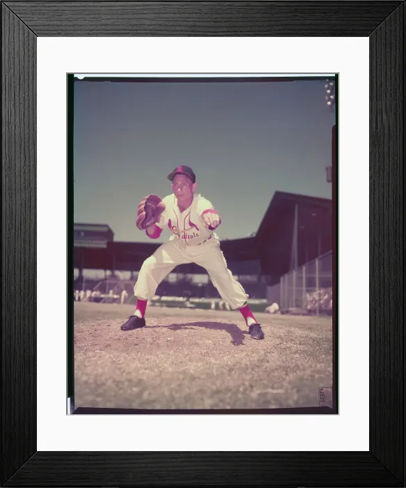 Framed Print : Harvey Haddix Posing in Stance Framed Print : Harvey Haddix Posing in Stance