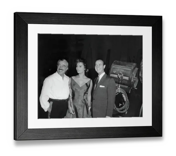 Framed Print : Film Stars on the Set Framed Print : Film Stars on the Set