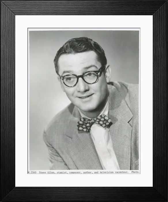 Framed Print : Portrait of Steve Allen Framed Print : Portrait of Steve Allen