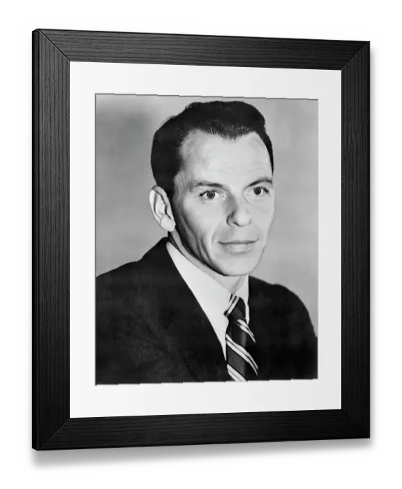 Framed Print : Portrait of Frank Sinatra Framed Print : Portrait of Frank Sinatra