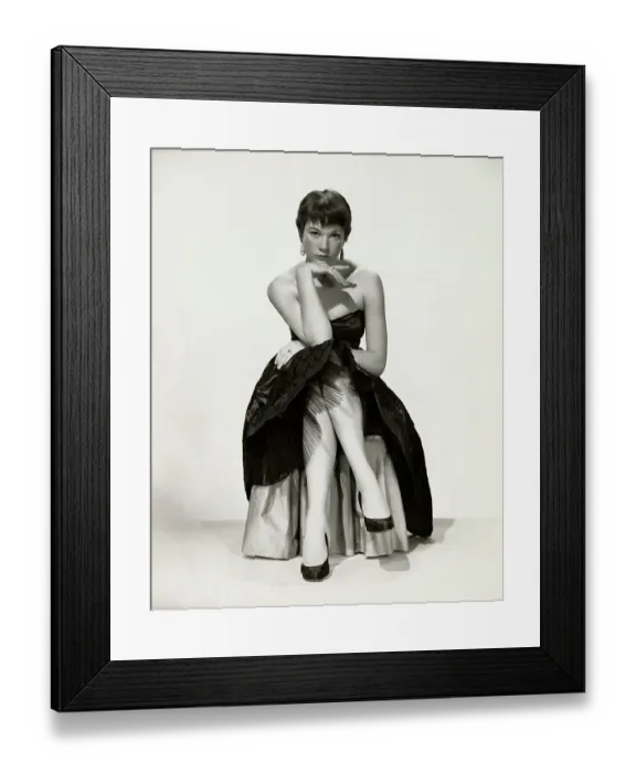 Framed Print : Shirley Maclaine Sitting on Seat Framed Print : Shirley Maclaine Sitting on Seat