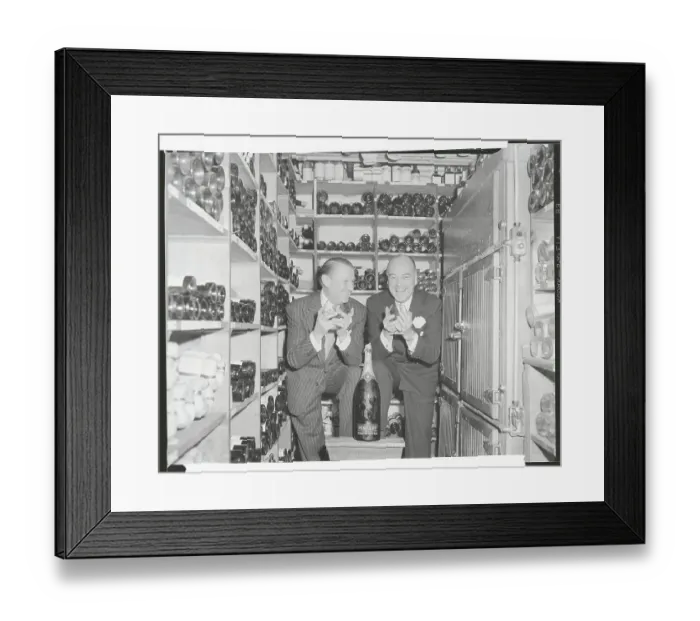 Framed Print : John Perona Posing in Wine Cellar Framed Print : John Perona Posing in Wine Cellar
