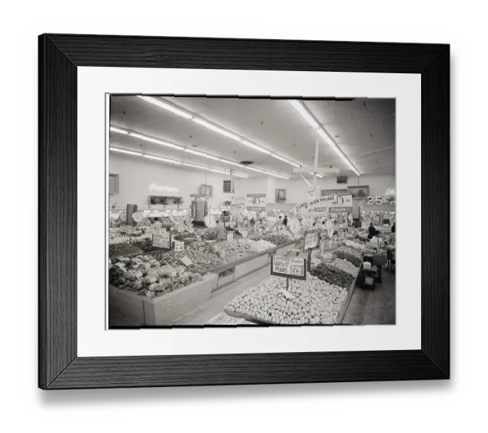 Framed Print : The Shopping Bag Supermarket Framed Print : The Shopping Bag Supermarket