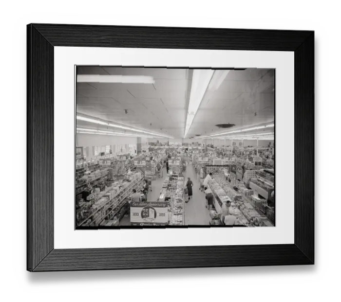 Framed Print : Interior of California Supermarket Framed Print : Interior of California Supermarket