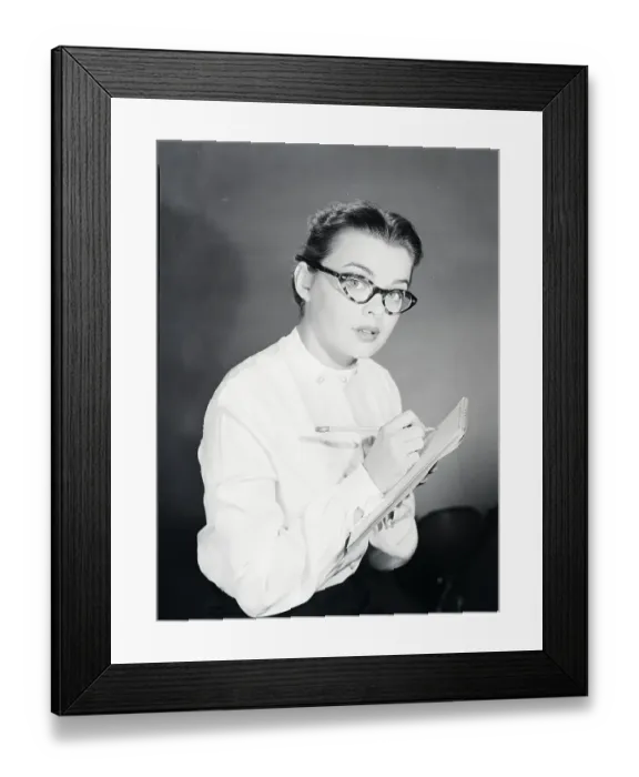 Framed Print : Secretary Taking Dication Framed Print : Secretary Taking Dication