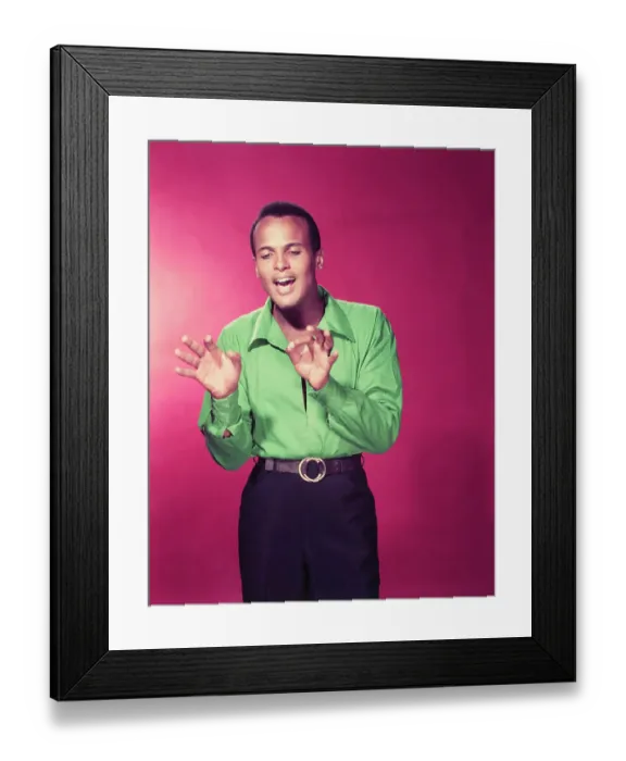 Framed Print : Portrait of Harry Belafonte Framed Print : Portrait of Harry Belafonte