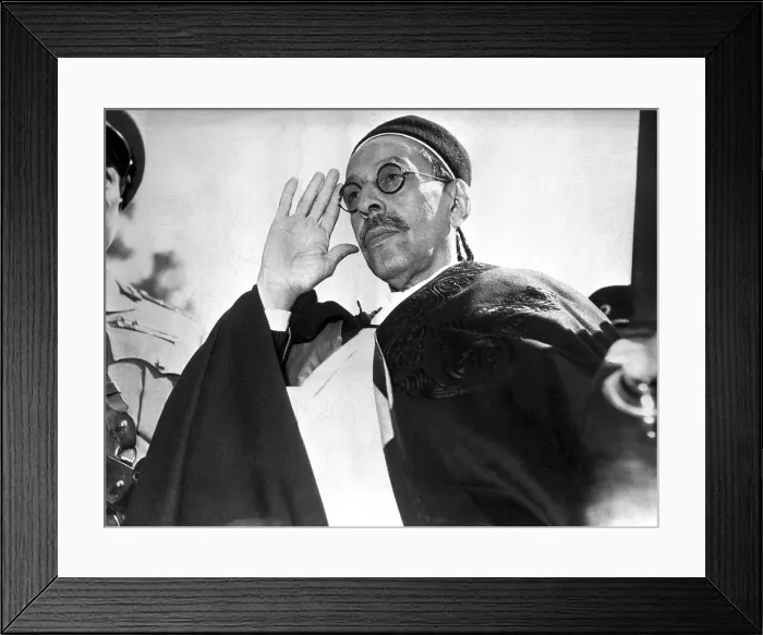 Framed Print : King Ipris El Senoussi Of Libya Framed Print : King Ipris El Senoussi Of Libya