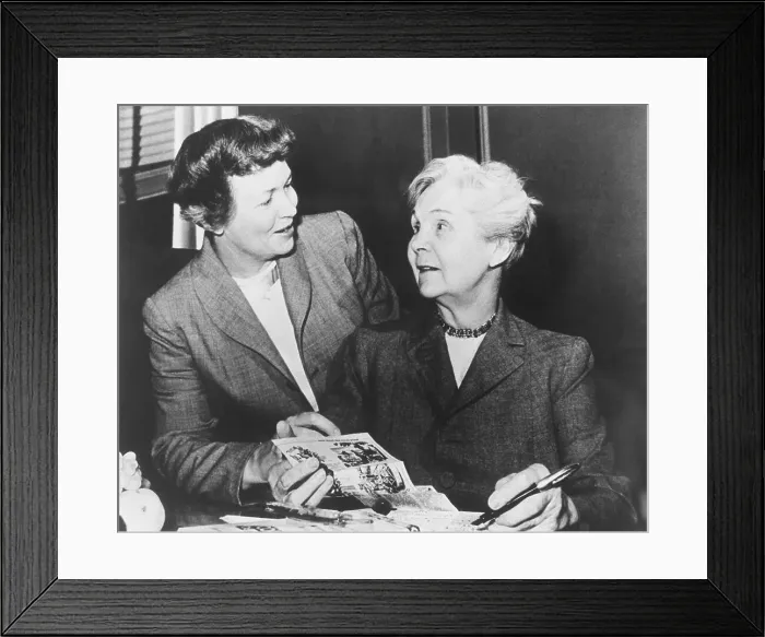 Framed Print : Irma S. Rombauer and Marion Rombauer Becker Smiling Framed Print : Irma S. Rombauer and Marion Rombauer Becker Smiling
