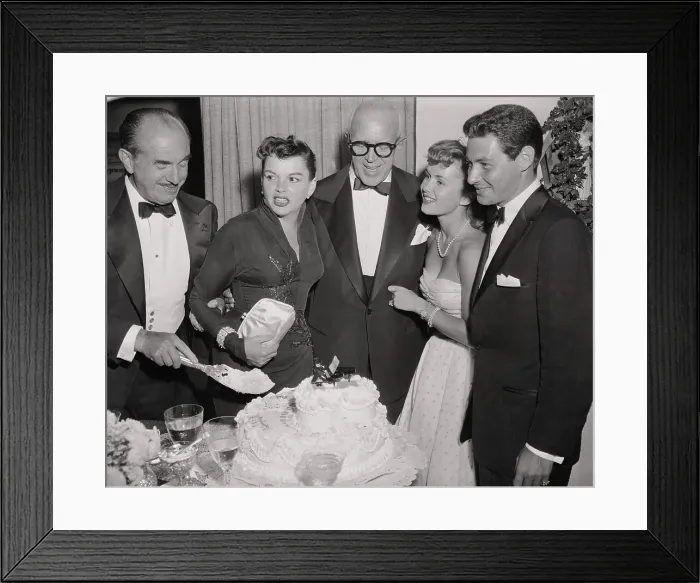 Framed Print : Judy Garland and Others Standing at Banquet Display Framed Print : Judy Garland and Others Standing at Banquet Display