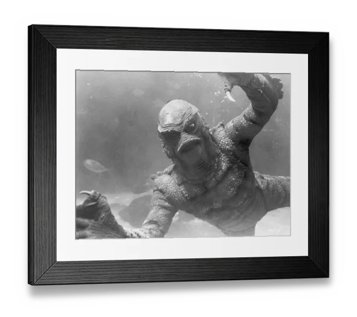 Framed Print : Gill-Man in Revenge of the Creature Framed Print : Gill-Man in Revenge of the Creature