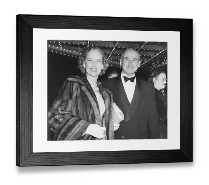 Framed Print : Samuel and Frances Goldwyn at the Theater Framed Print : Samuel and Frances Goldwyn at the Theater