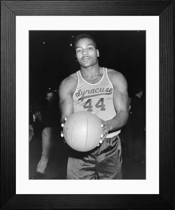 Framed Print : Jimmy Brown Holding Basketball Framed Print : Jimmy Brown Holding Basketball
