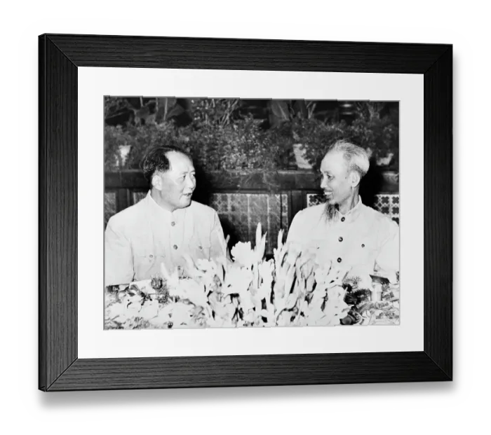 Framed Print : Ho Chi Minh and Mao Zedong