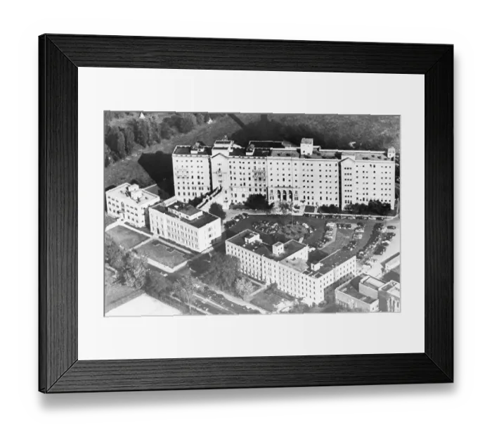 Framed Print : Aerial View of Beth Israel Hospital Framed Print : Aerial View of Beth Israel Hospital