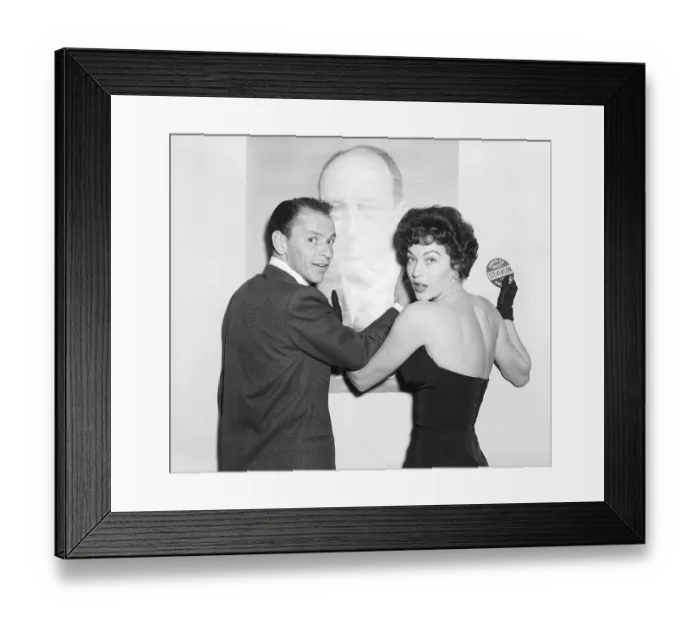 Framed Print : Frank Sinatra and Ava Gardner at Political Rally Framed Print : Frank Sinatra and Ava Gardner at Political Rally