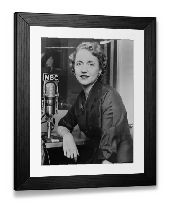 Framed Print : Margaret Truman on NBC Radio Framed Print : Margaret Truman on NBC Radio
