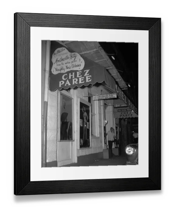 Framed Print : Posted Signs and Tavern at Night Club Framed Print : Posted Signs and Tavern at Night Club