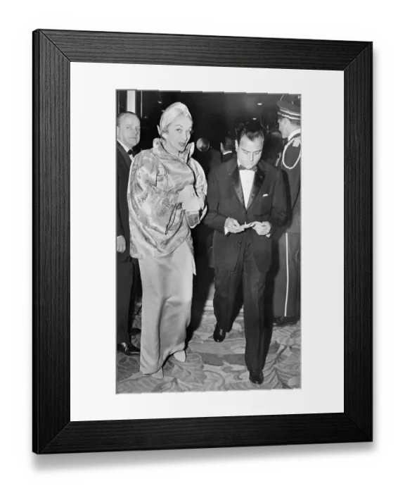 Framed Print : Marlene Dietrich and Mike Todd Arriving at Premiere Framed Print : Marlene Dietrich and Mike Todd Arriving at Premiere