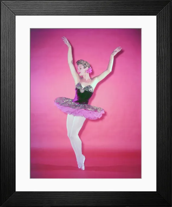 Framed Print : Mia Slavenska Posing in Handmade Costume Framed Print : Mia Slavenska Posing in Handmade Costume