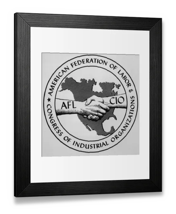 Framed Print : Insignia of the AFL-CIO Framed Print : Insignia of the AFL-CIO