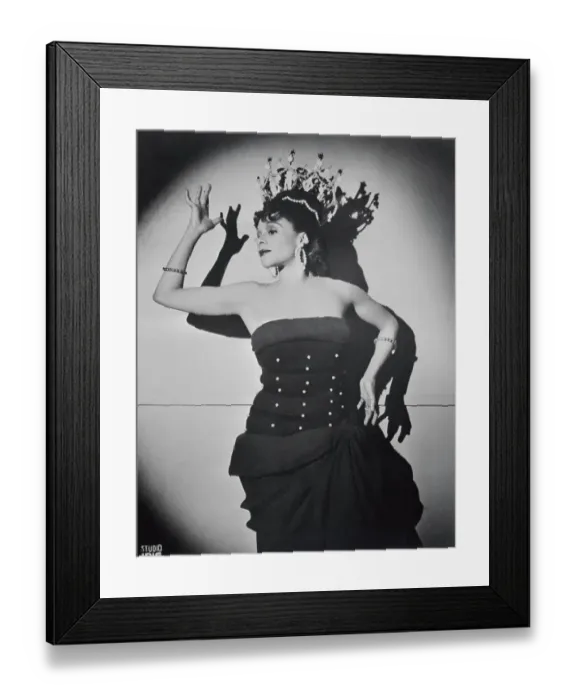 Framed Print : Dancer Katherine Dunham
