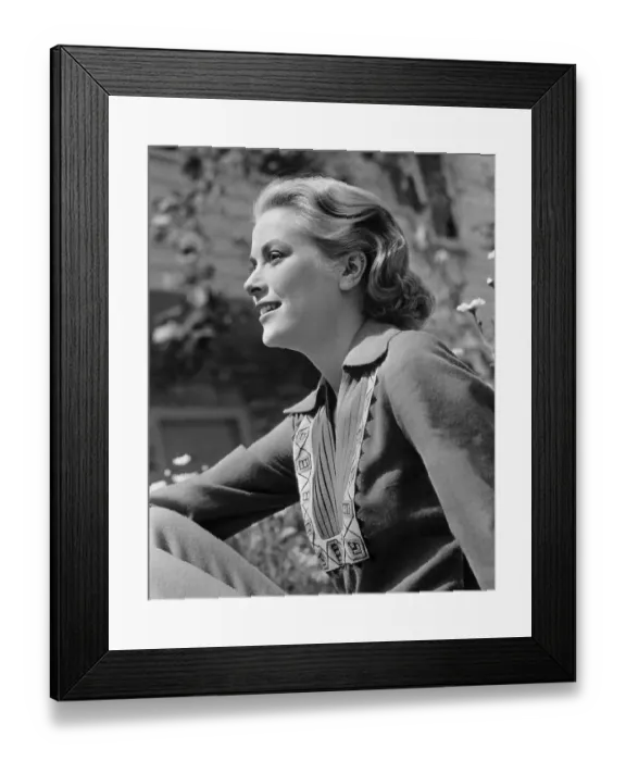 Framed Print : Portrait of Grace Kelly