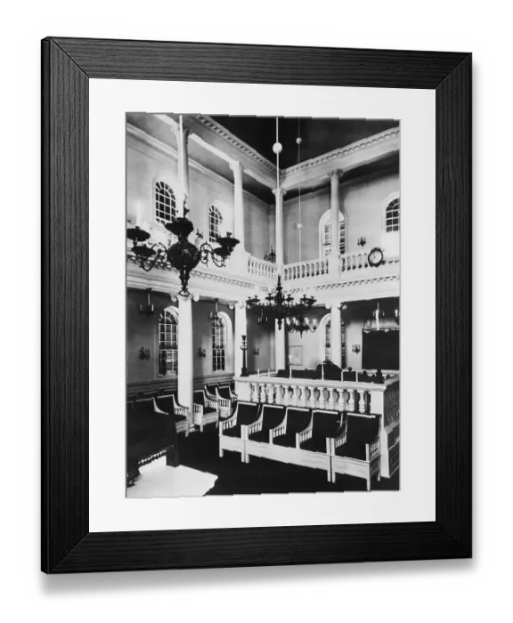 Framed Print : Interior View of Touro Synagogue
