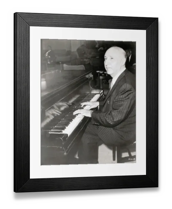 Framed Print : Dimitri Tiomkin at Piano Framed Print : Dimitri Tiomkin at Piano