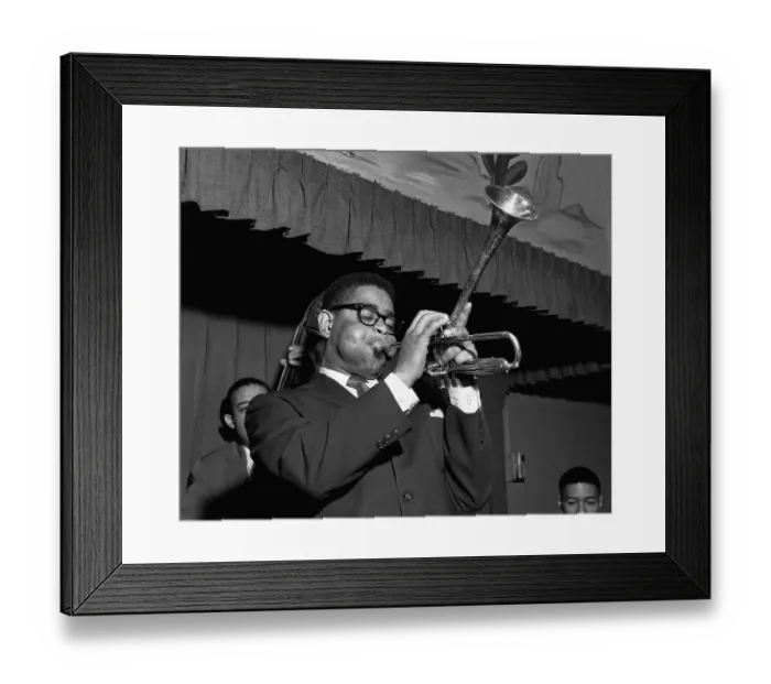 Framed Print : Portrait of Dizzy Gillespie in Performance Framed Print : Portrait of Dizzy Gillespie in Performance